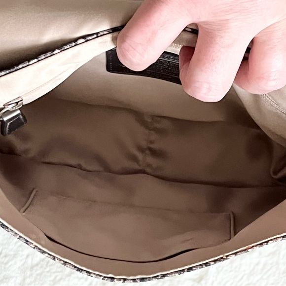 EUC Coach Snakeskin Print Bag with Additional Crossbody Strap - Picture 6 of 14